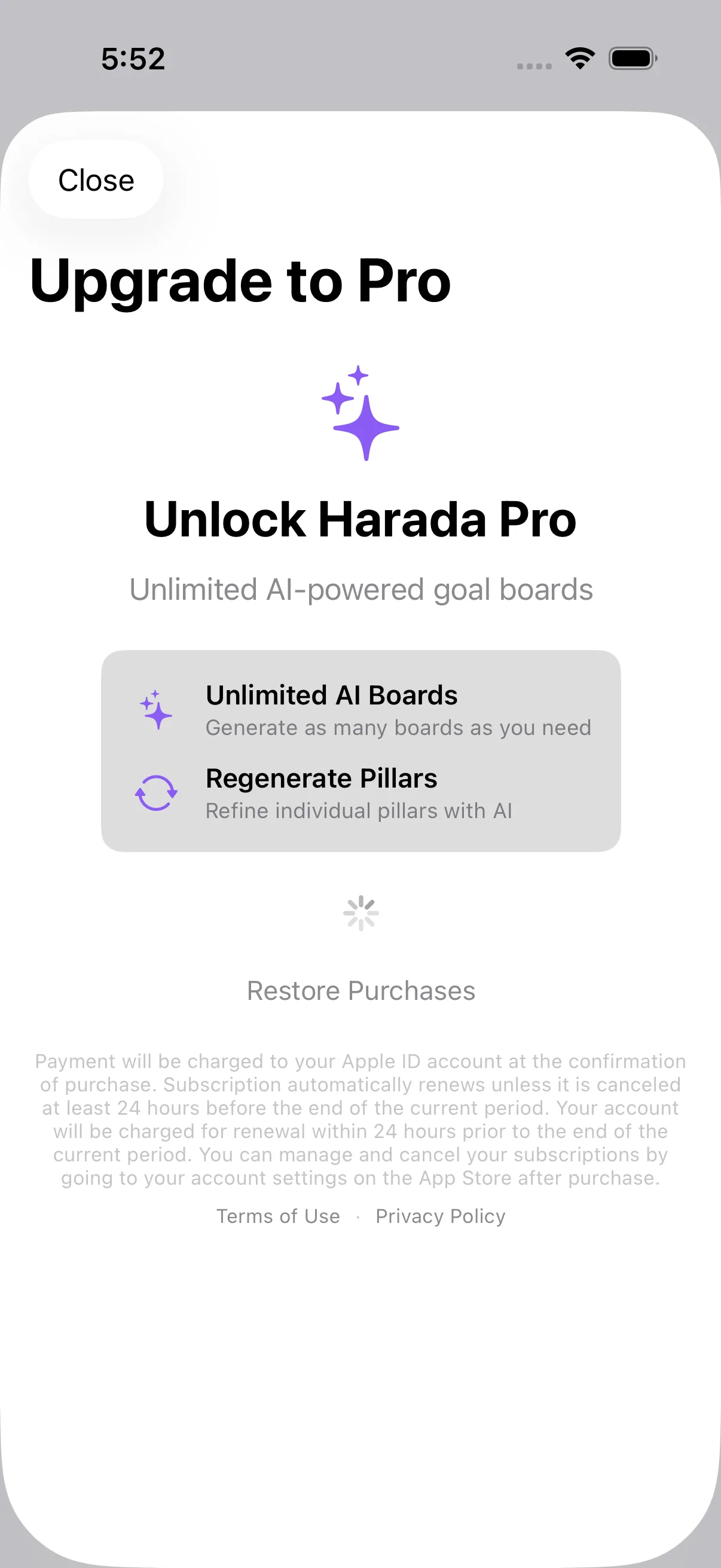 Restore Purchases
